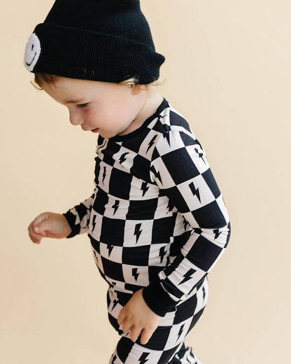 bamboo kids clothing two-piece set | checks & bolts