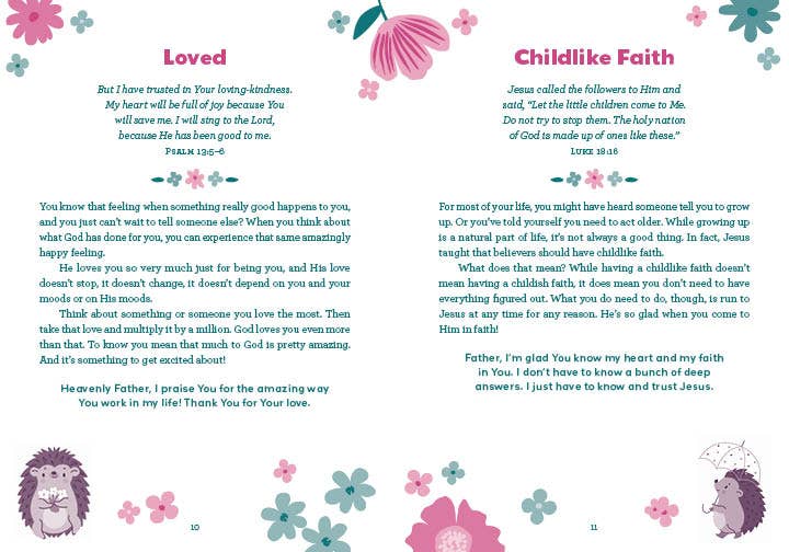 God is So good: devotions and prayers for girls