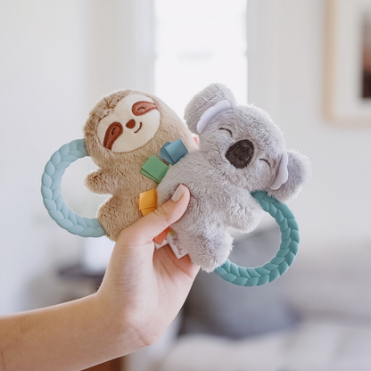 ritzy rattle pal™ plush rattle pal with teether