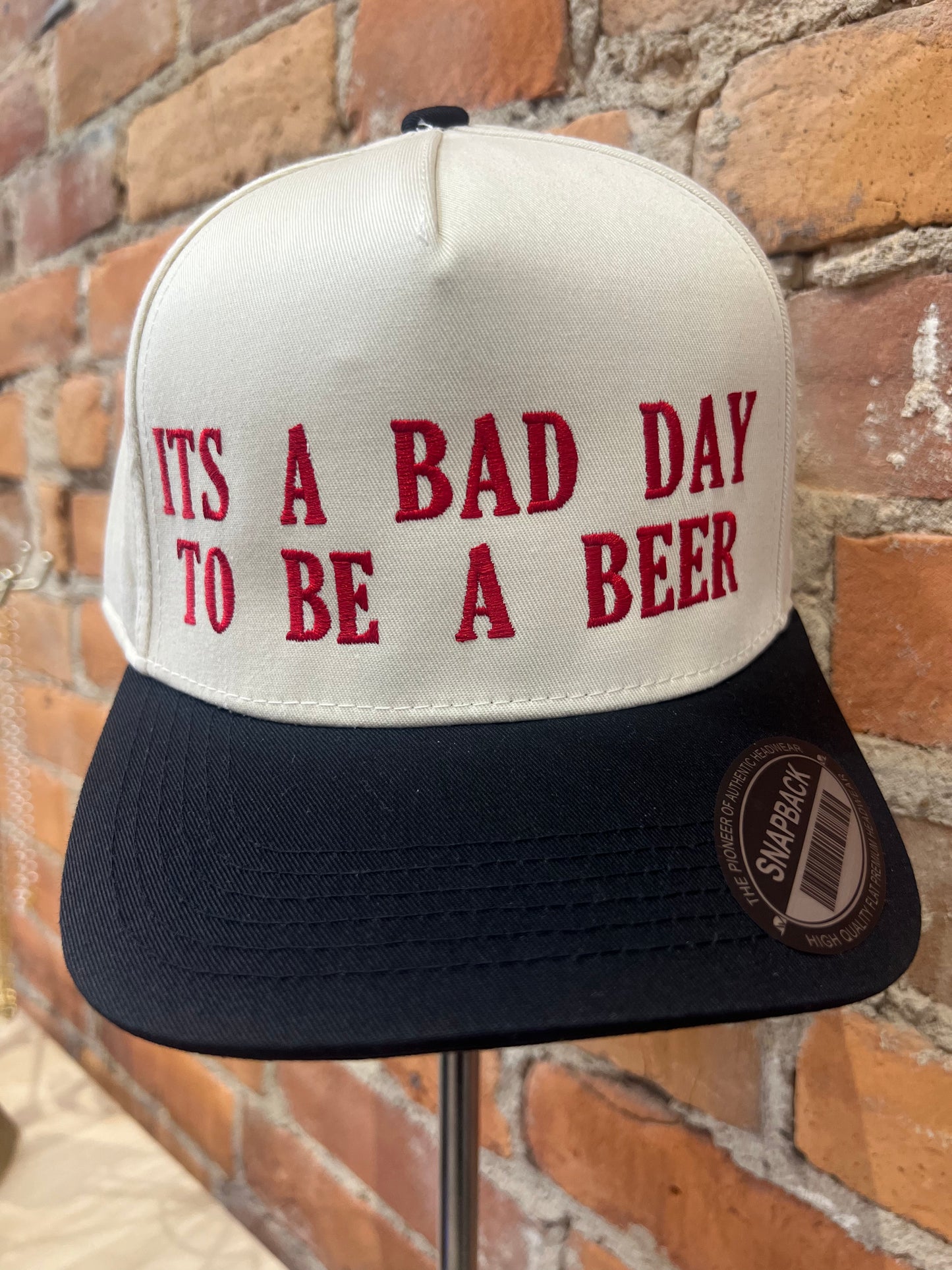its a bad day to be a beer hat