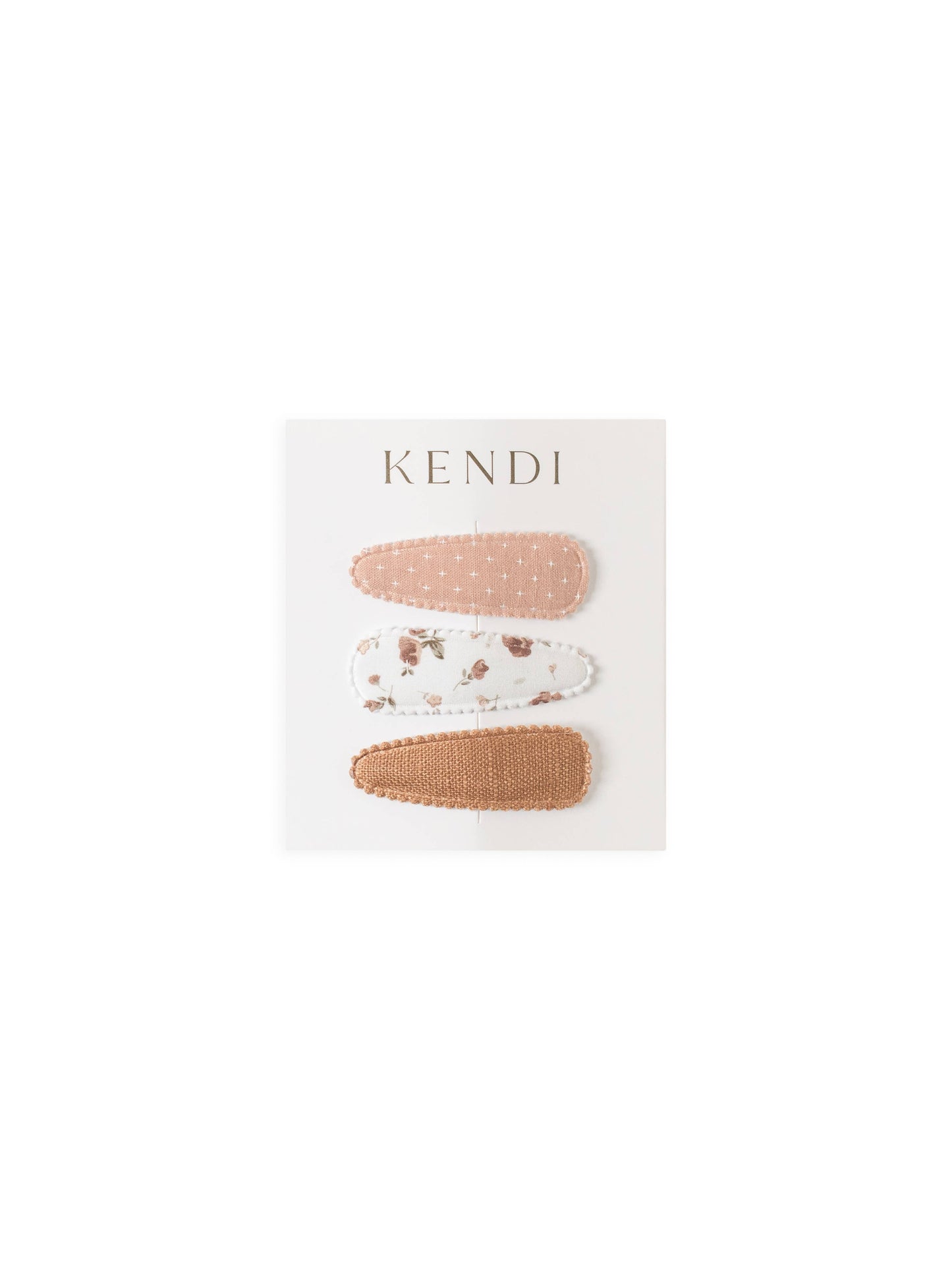 kendi baby hair clips 3 pack - cider floral