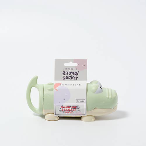 water squirters crocodile pastel green