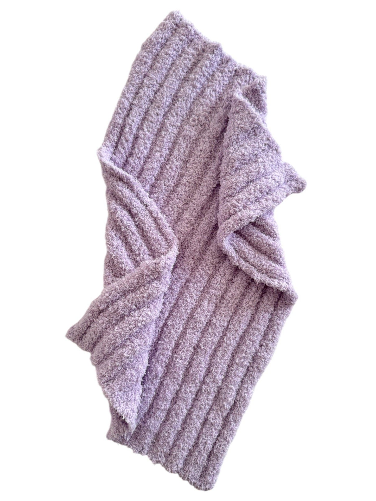 phufy® bliss wave mini blanket, lavender