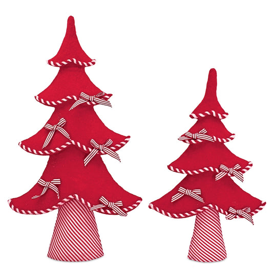 striped candy cane foam trees