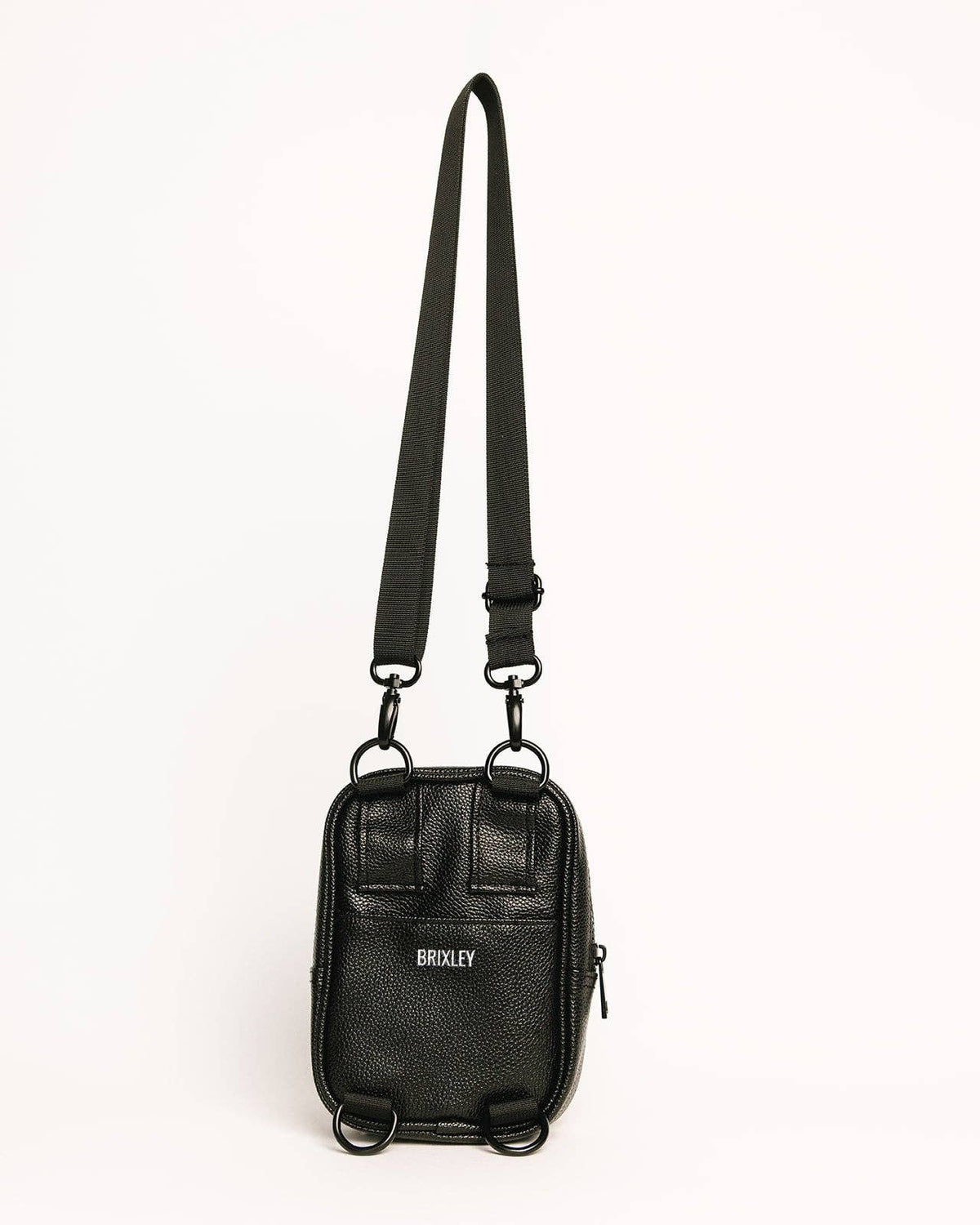 leather midnight crossbody sling
