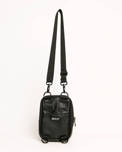 leather midnight crossbody sling