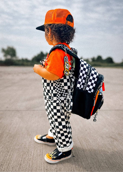 classic checker overalls
