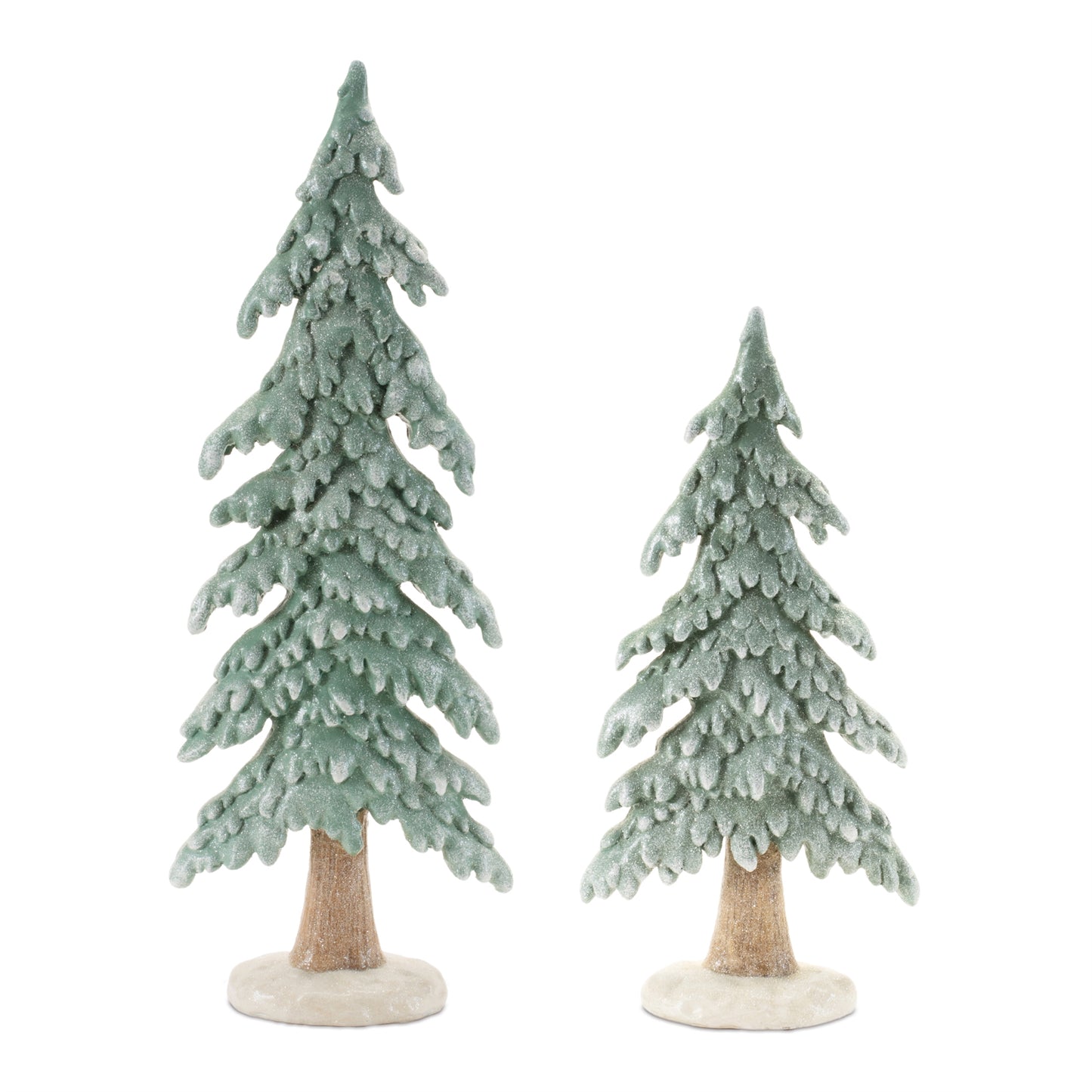 snowy green pine tree - Ivory Soul