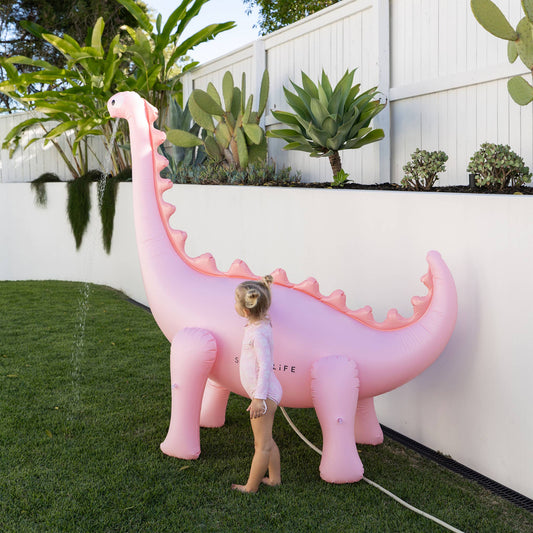 dino giant sprinkler into the wild pink