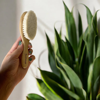 bamboo baby hairbrush