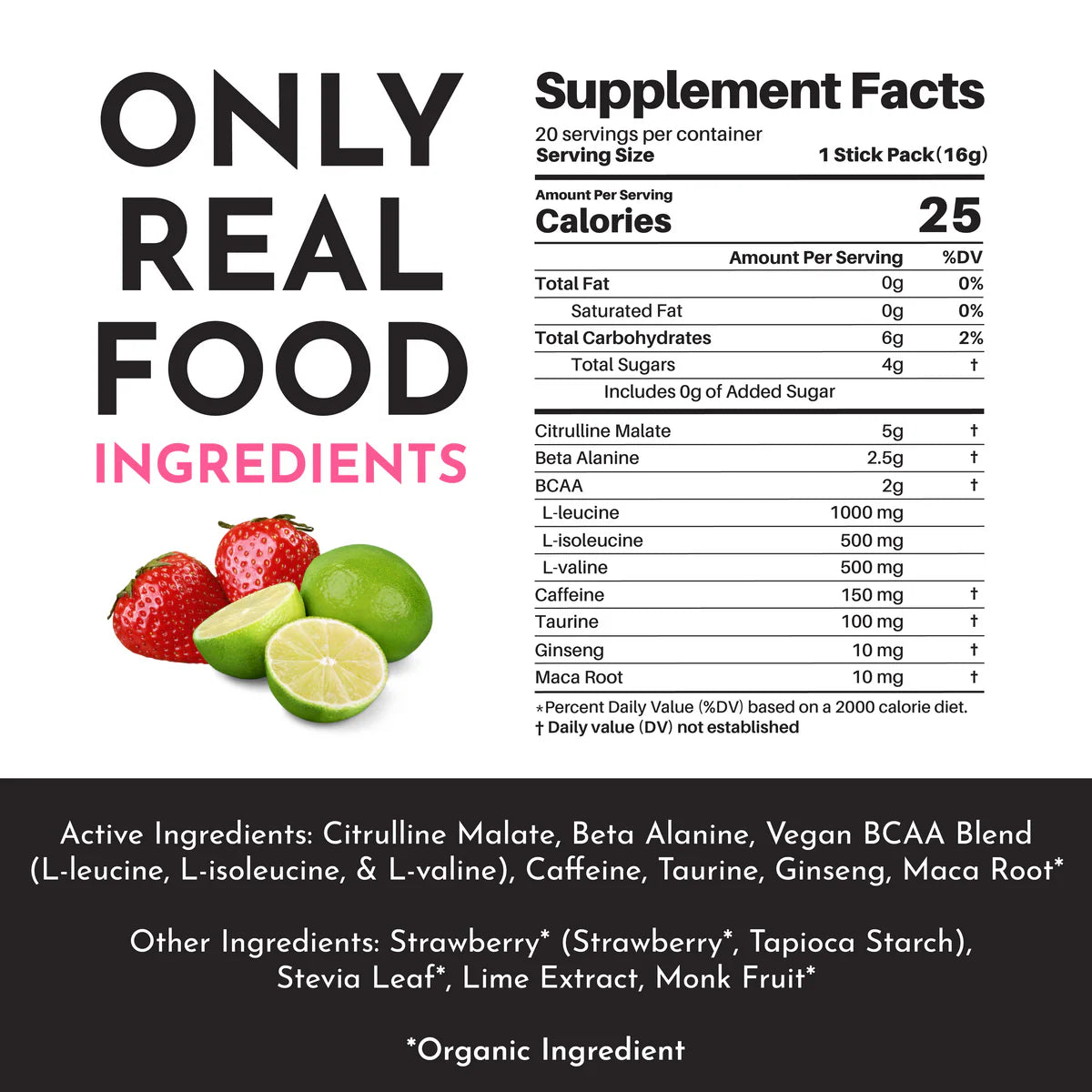 strawberry limeade pre-workout - NSF