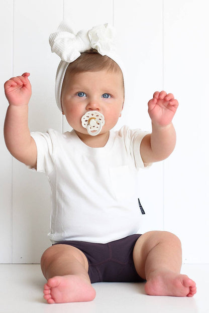 bamboo pocket tee - off white