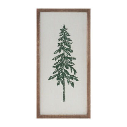 embroidered framed trees