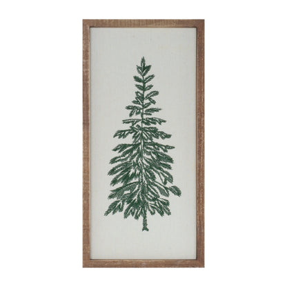 embroidered framed trees