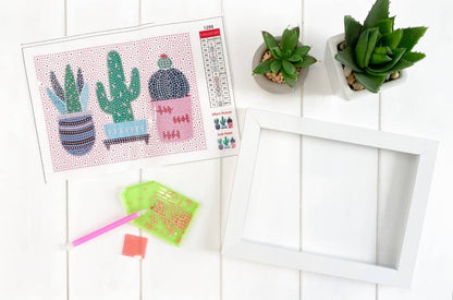 cactus diamond art kit