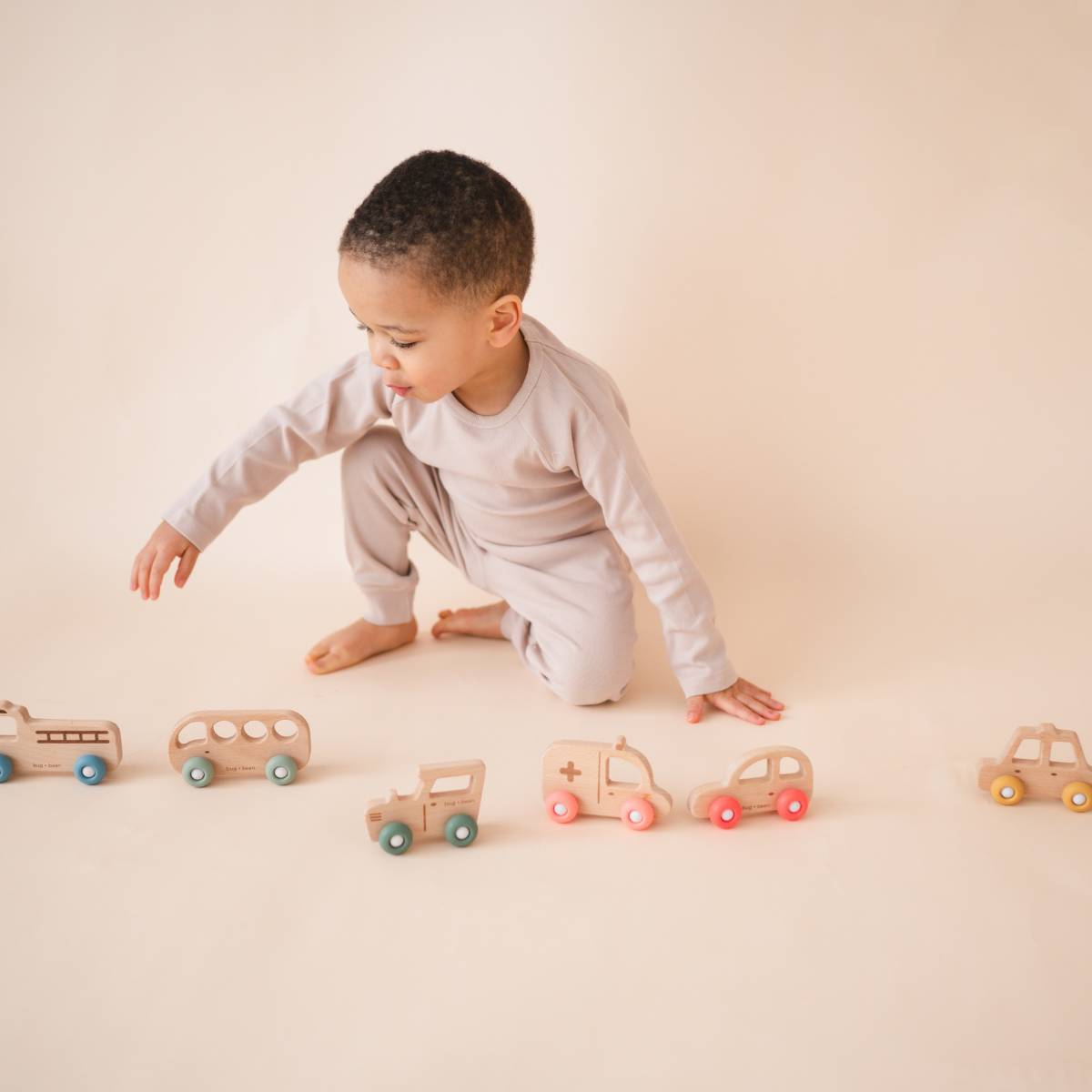 wooden ambulance toy