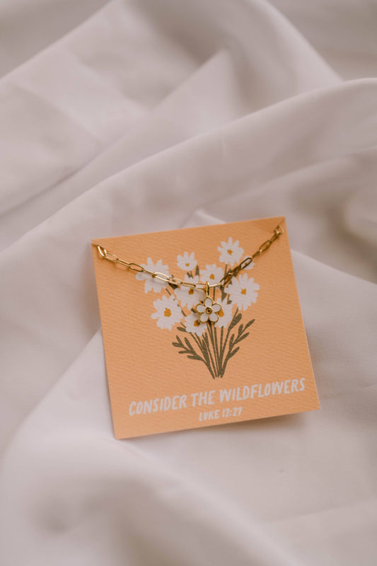 consider the wildflowers charm necklace