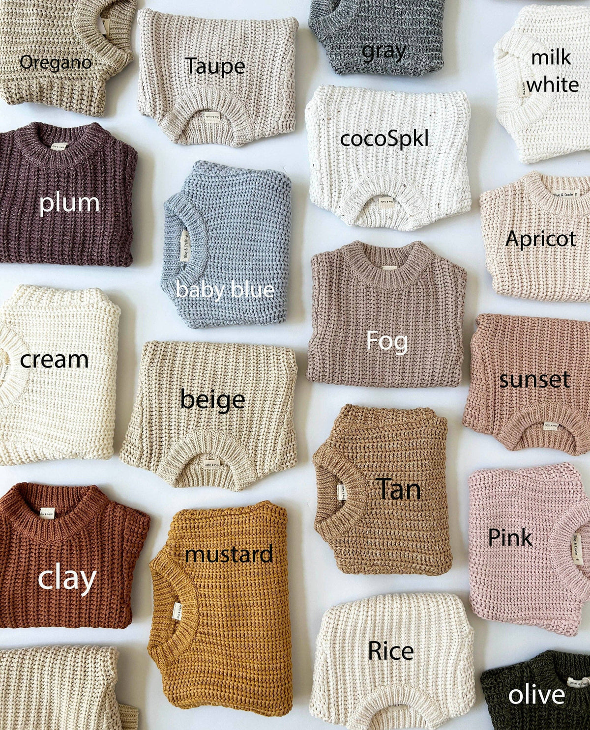 baby cotton chunky knit sweater