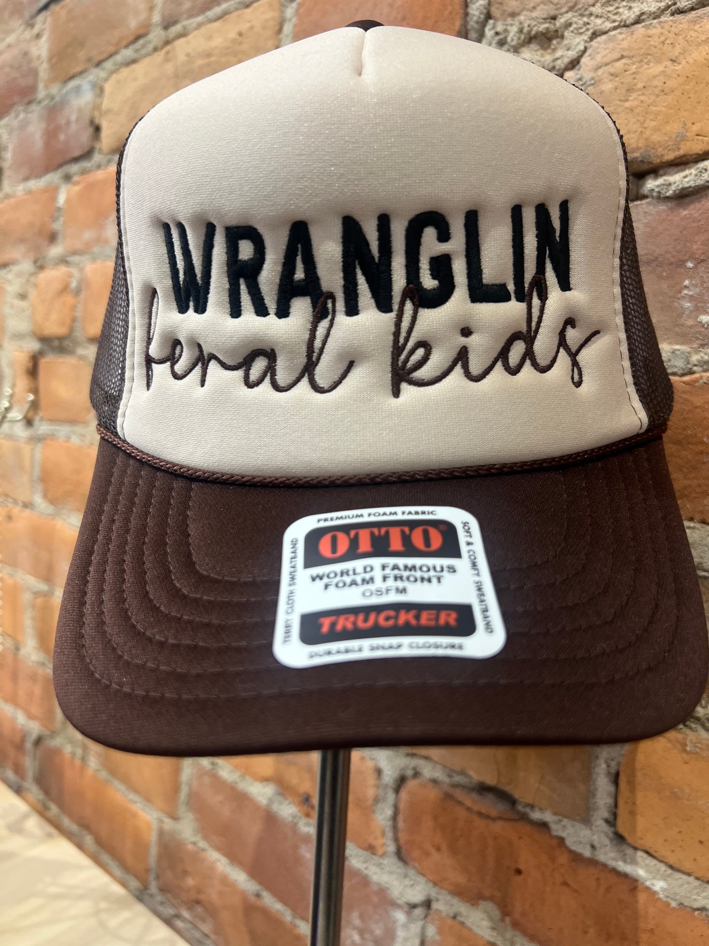 wranglin feral kids hats