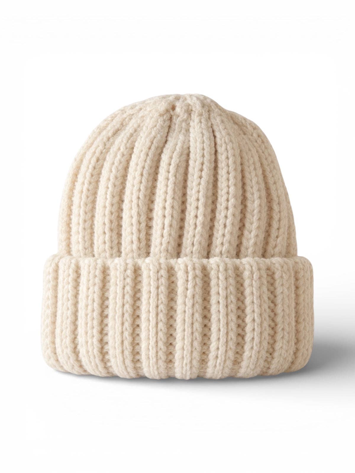 baby's first hat®, chunky knit bone