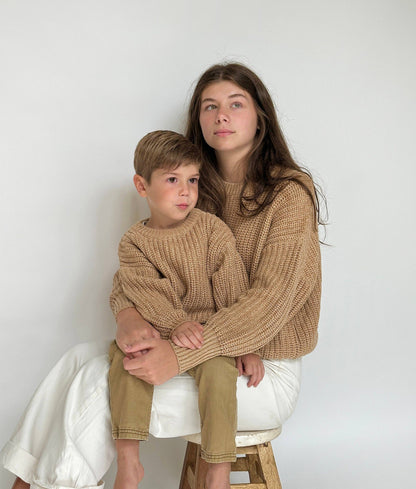 baby cotton chunky knit sweater