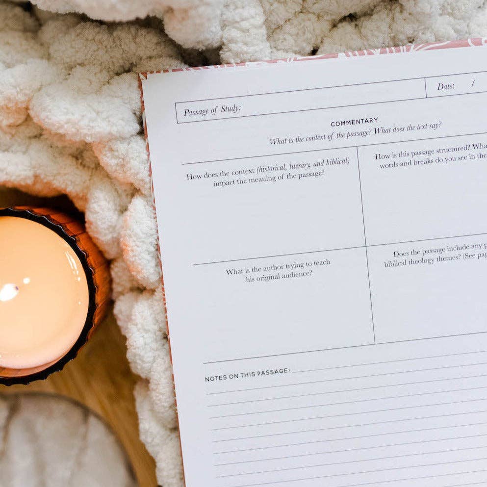 in the word journal | pink floral