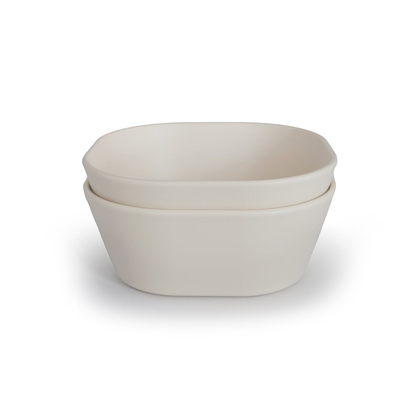 Square Dinnerware Bowl, Set of 2 - Ivory Soul