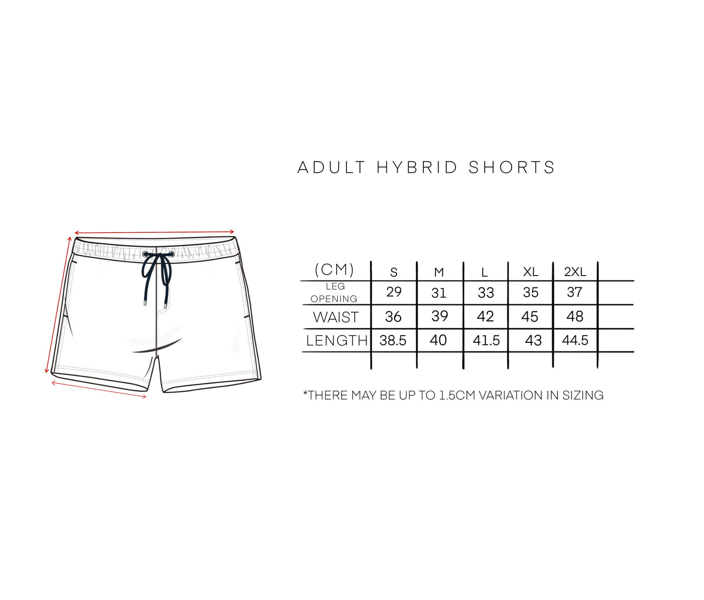 ADULT - HYBRID SWIM SHORTS - SAND DUNES