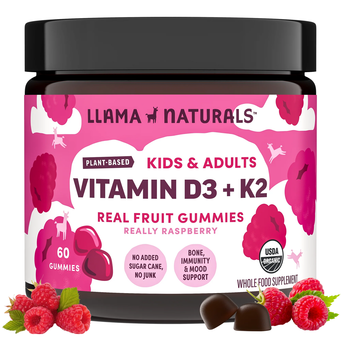 kids + adults vitamin d3 + k2 gummies