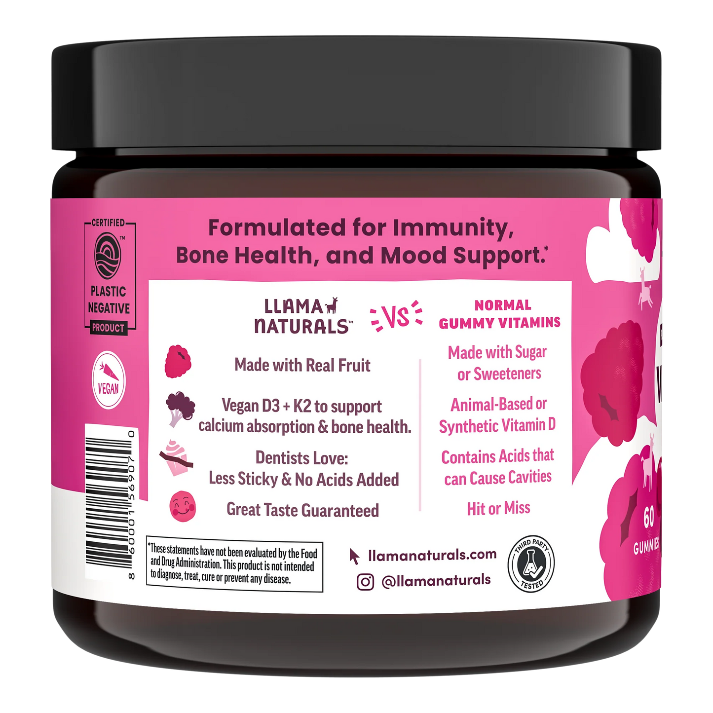 kids + adults vitamin d3 + k2 gummies