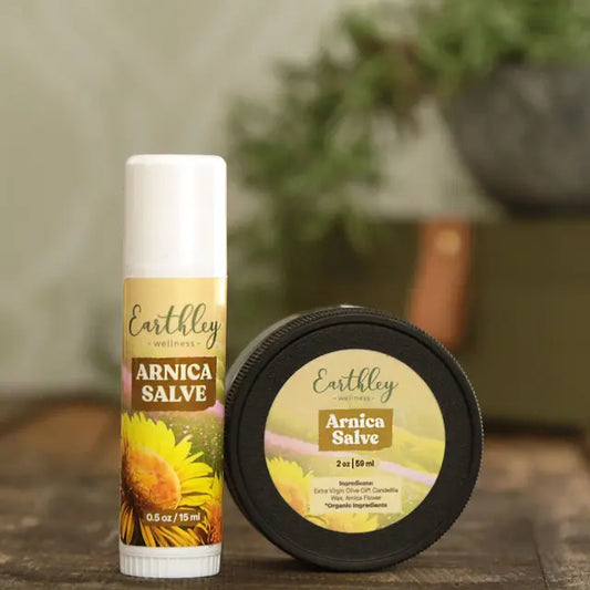 arnica salve- for sore muscles + bruises