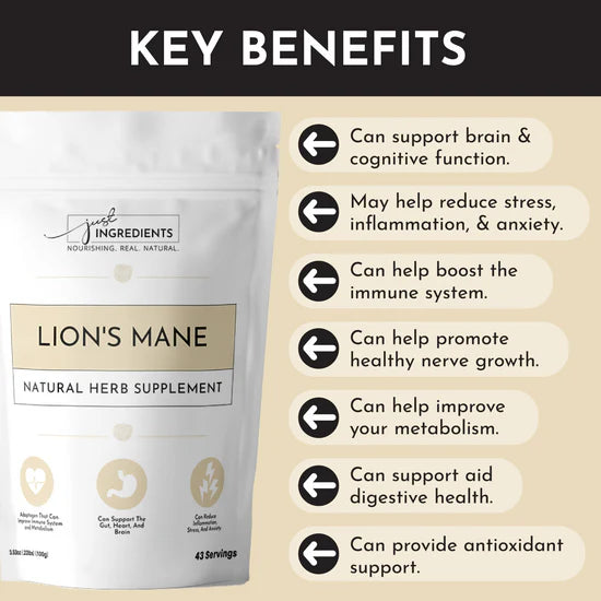 organic lion's mane - Ivory Soul