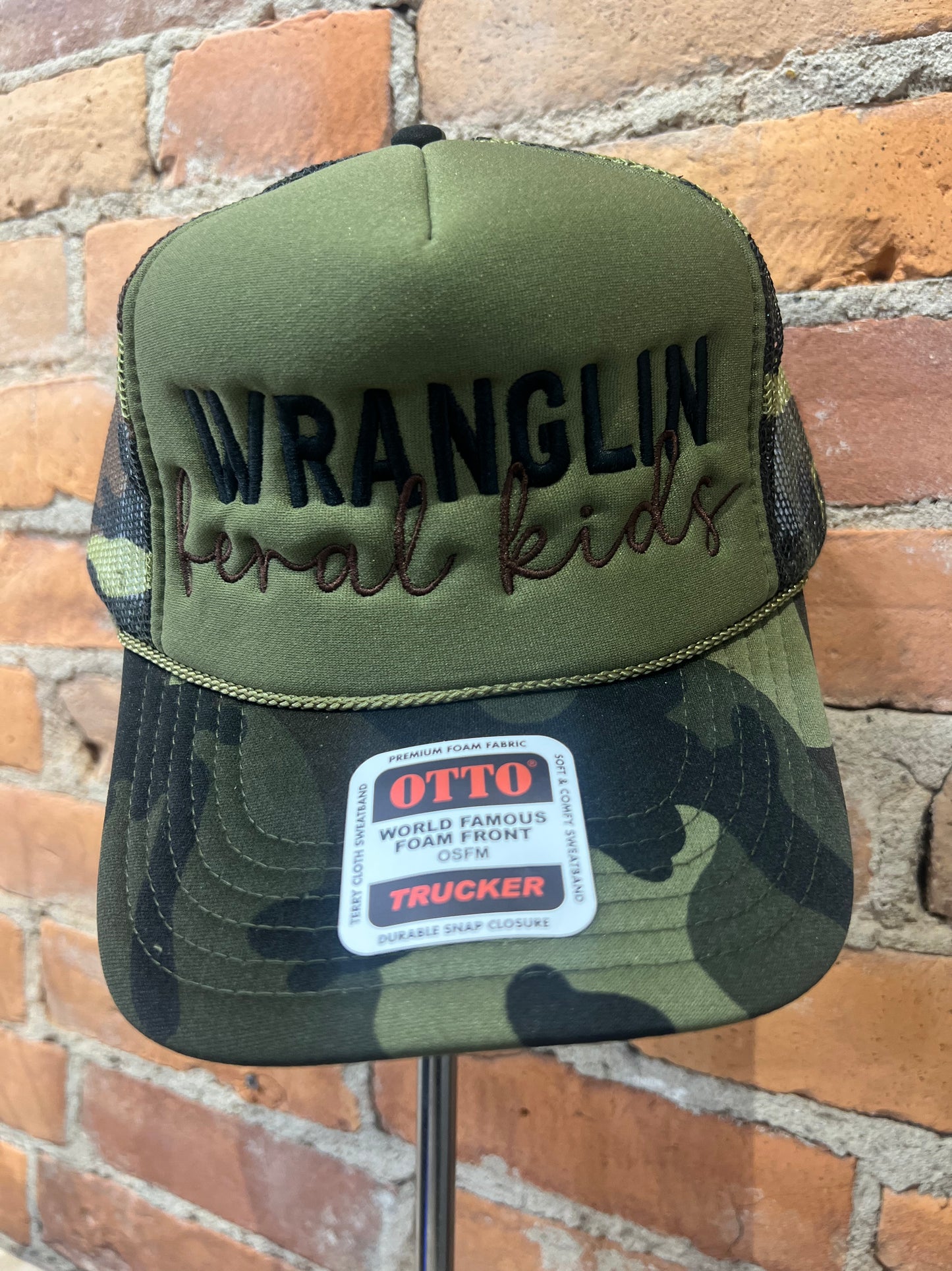 wranglin feral kids hats