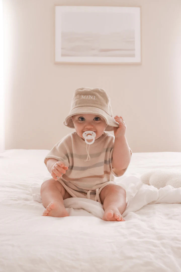 mini corduroy bucket hat - Ivory Soul