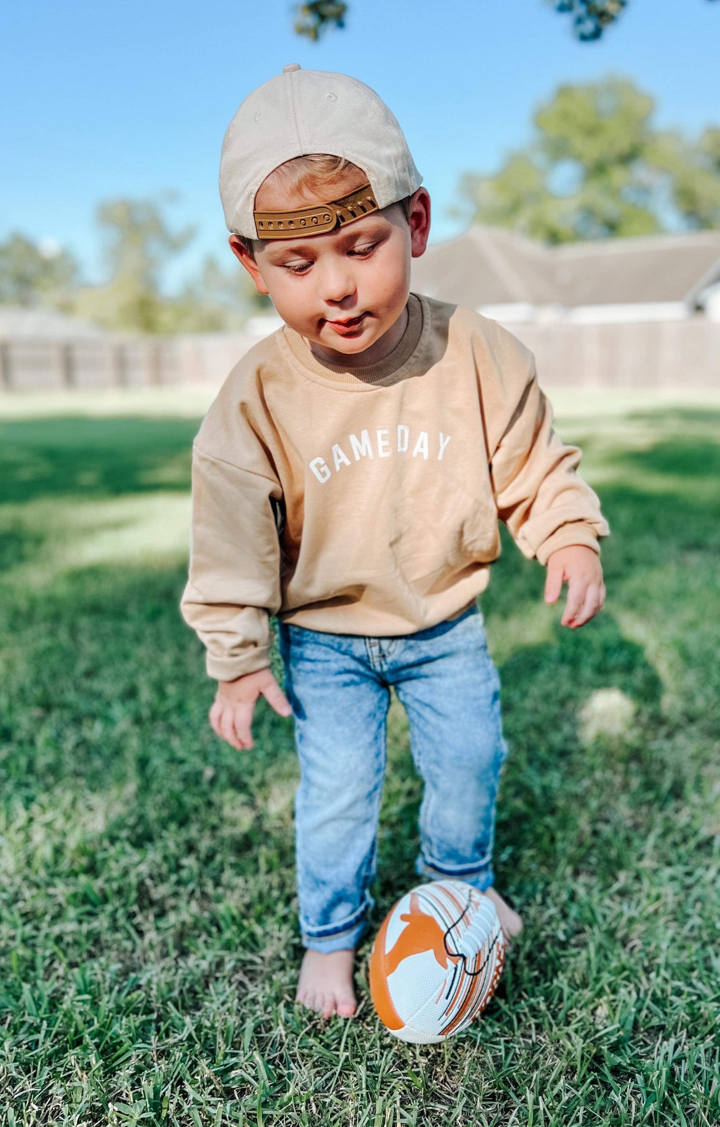 Camel ‘Gameday’ Crewneck Sweatshirt - Ivory Soul