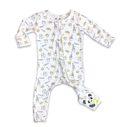 Milk and Cookies Original Bamboo Convertible Footie - Ivory Soul