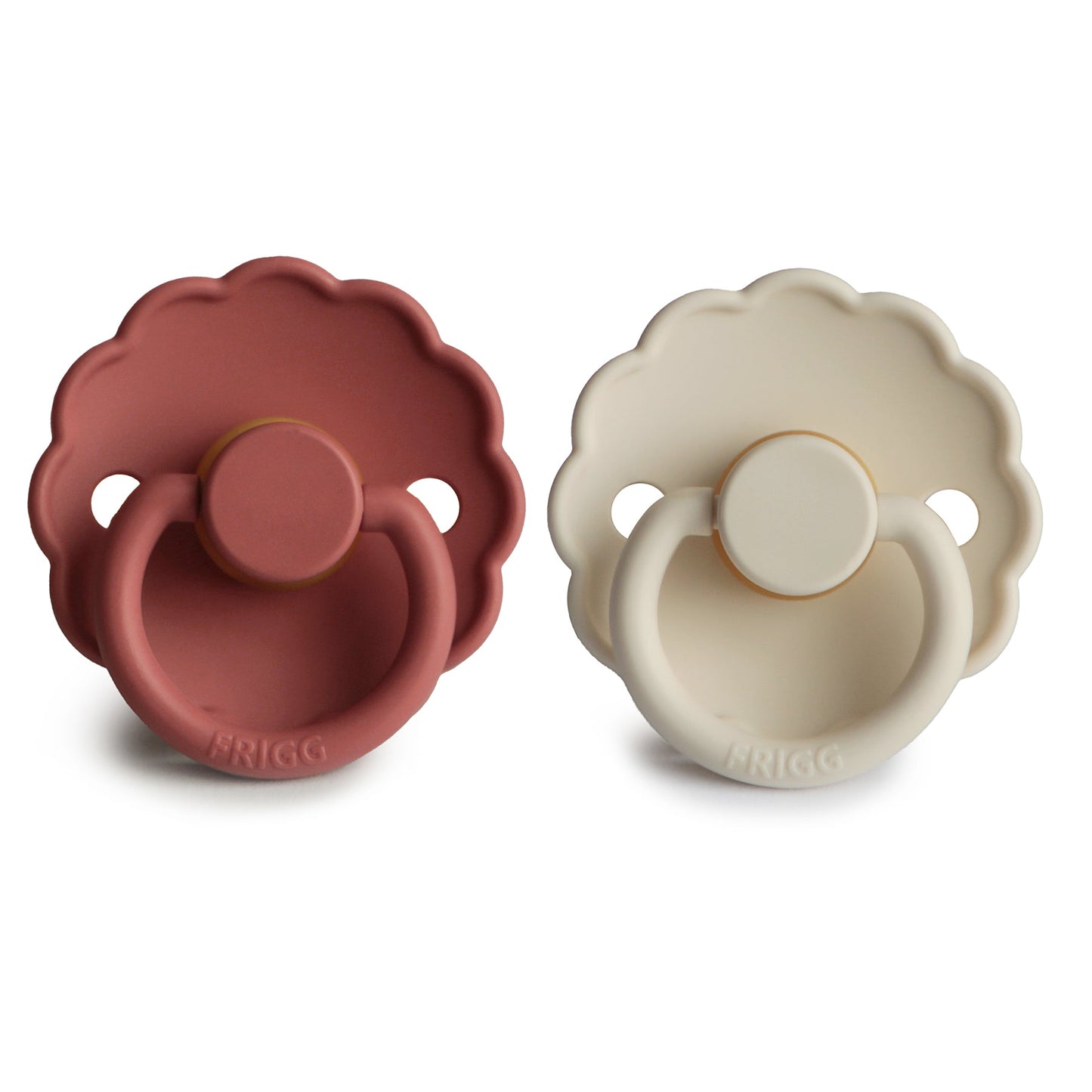 FRIGG Daisy Natural Rubber Pacifier 2-Pack - Ivory Soul