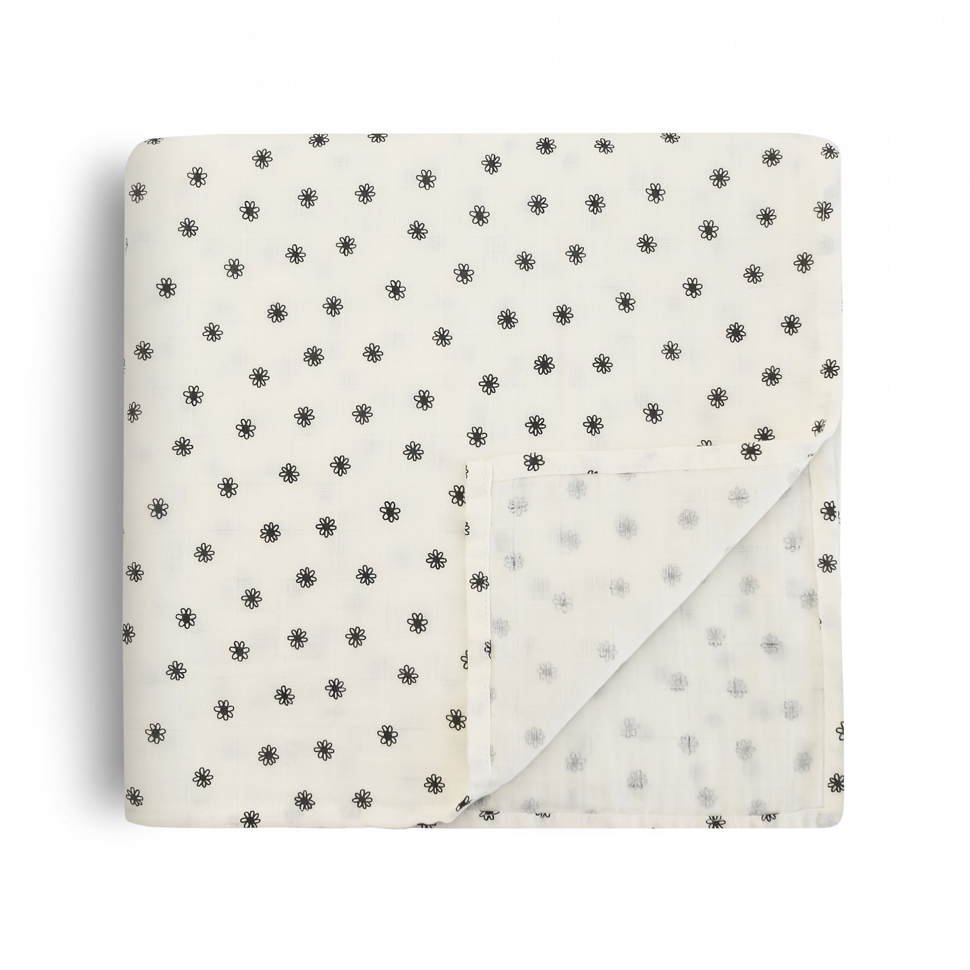 Organic Cotton Muslin Swaddle Blanket - Ivory Soul