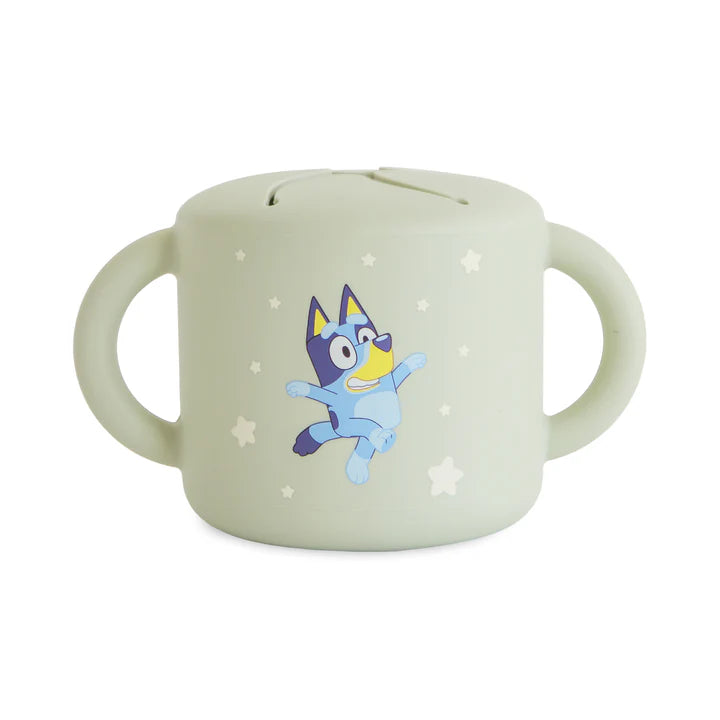 bluey x mushie snack cup - ivory