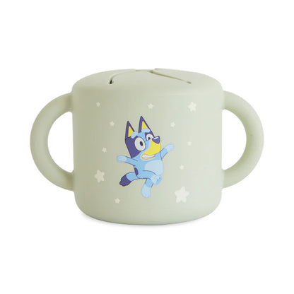bluey x mushie snack cup - ivory