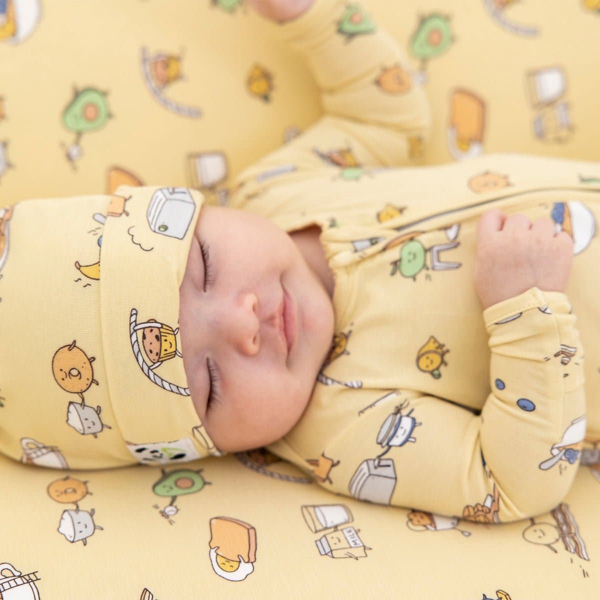 Love You Brunches Bamboo Changing Pad Cover - Ivory Soul