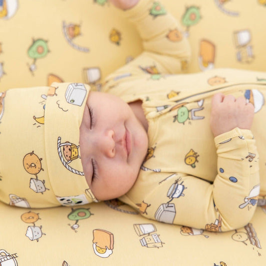 Love You Brunches Bamboo Changing Pad Cover - Ivory Soul
