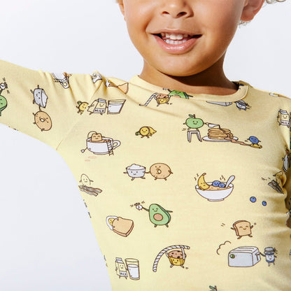 Love You Brunches Bamboo Kids Pajamas