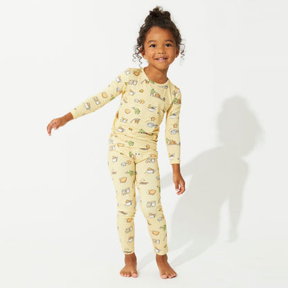 Love You Brunches Bamboo Kids Pajamas