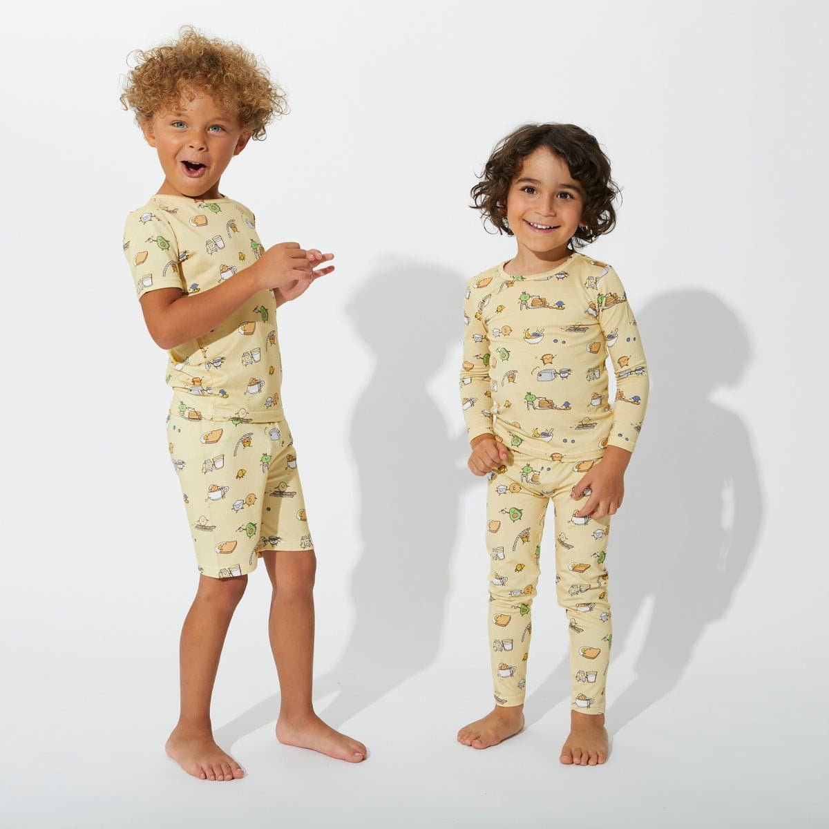 Love You Brunches Bamboo Kids Pajama Short Set