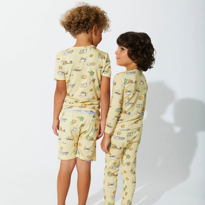 Love You Brunches Bamboo Kids Pajamas - Ivory Soul