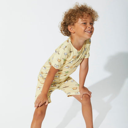 Love You Brunches Bamboo Kids Pajama Short Set