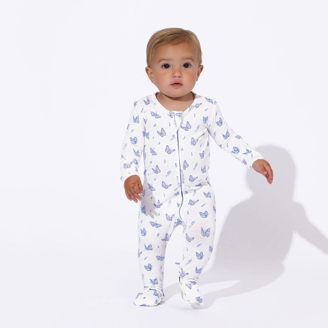 Butterfly Bamboo Convertible Footie