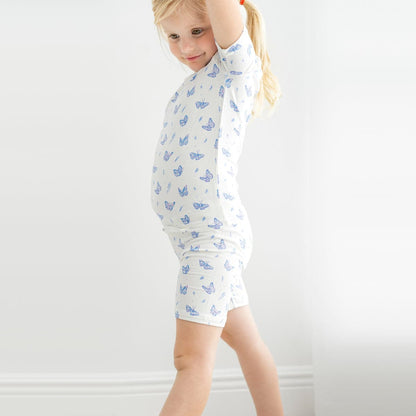 Butterfly Bamboo Kids Pajama Short Set