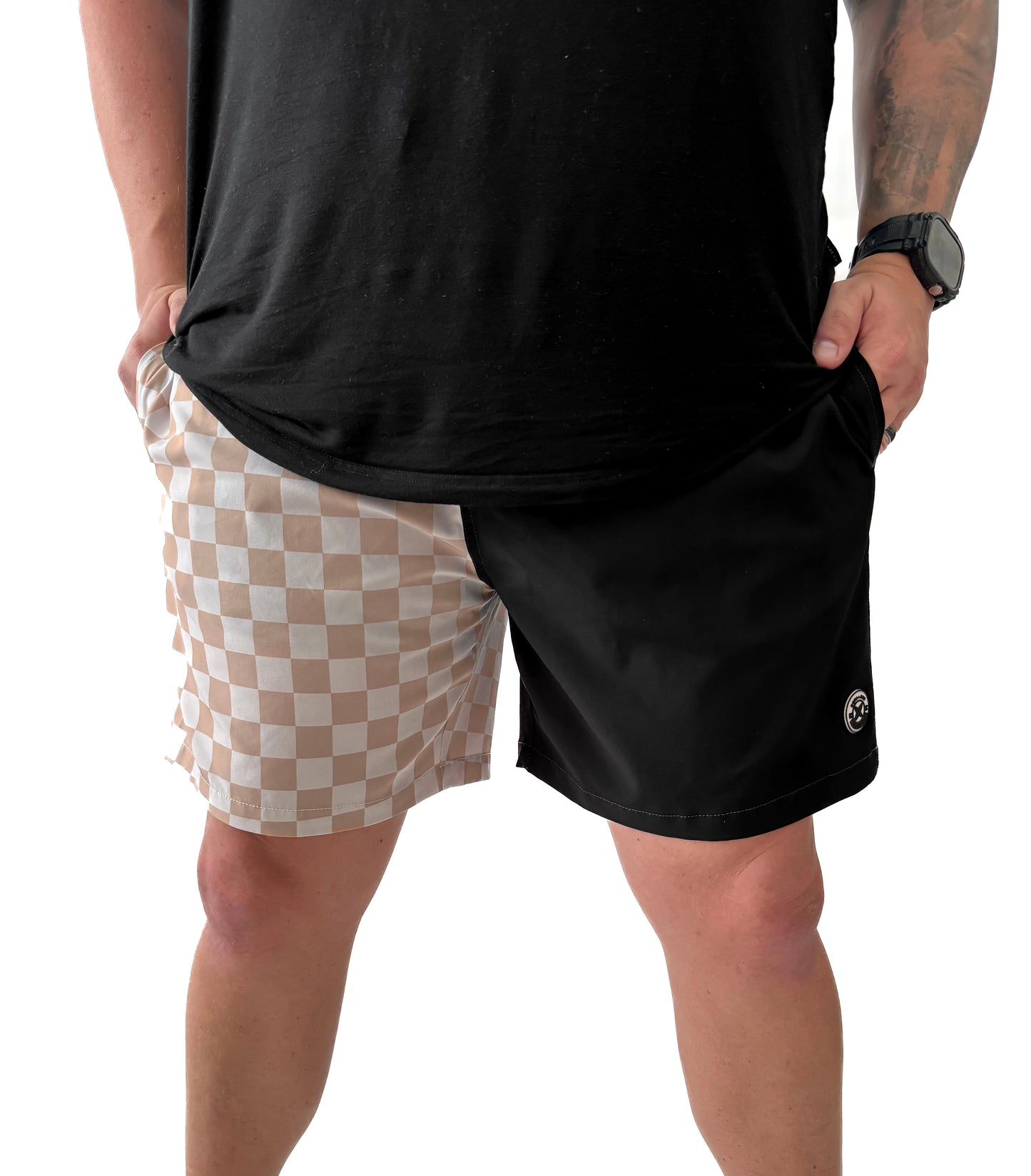 ADULT - HYBRID SWIM SHORTS - SAND DUNES